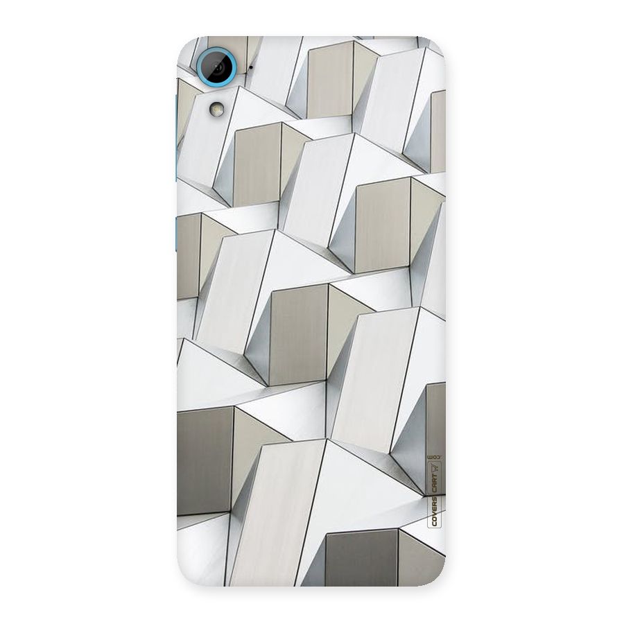 White Abstract Art Back Case for HTC Desire 826