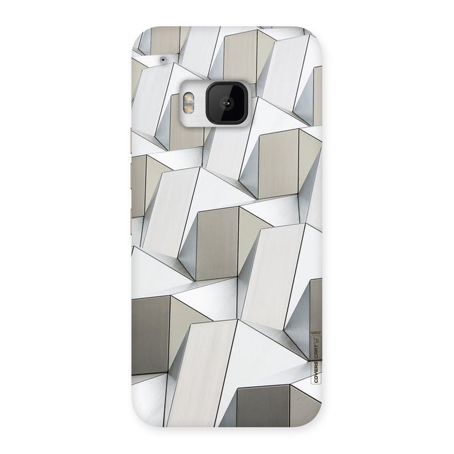 White Abstract Art Back Case for HTC One M9
