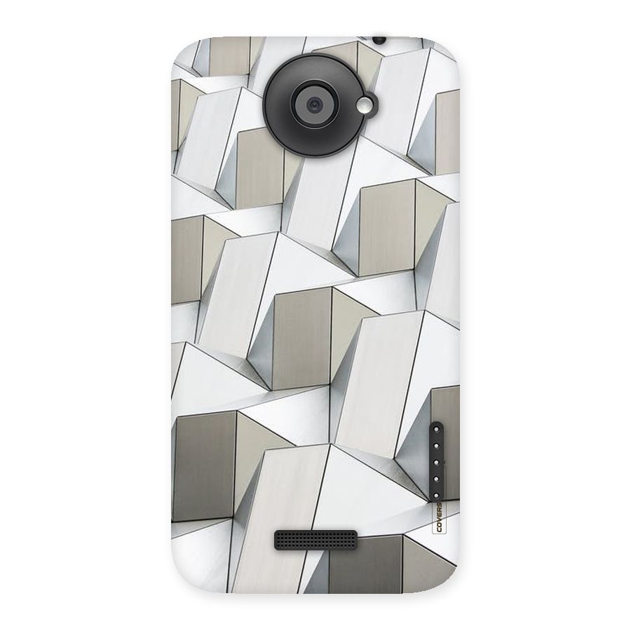 White Abstract Art Back Case for HTC One X