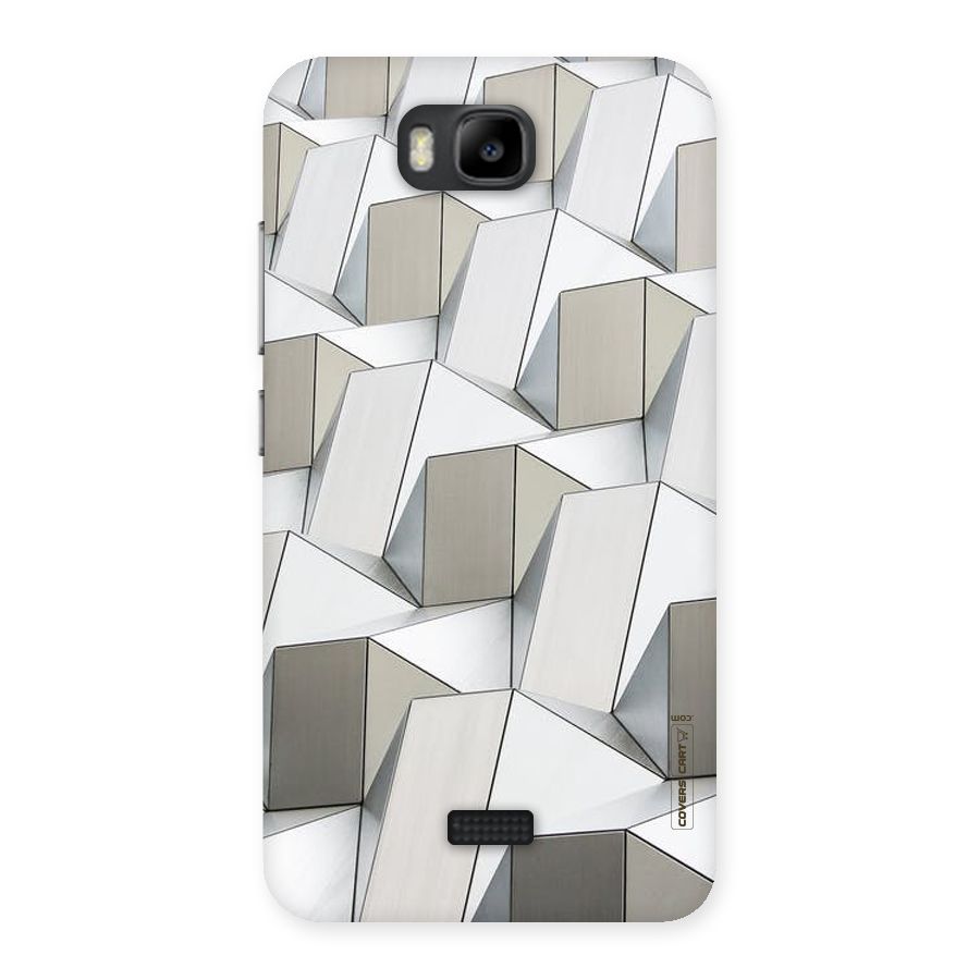 White Abstract Art Back Case for Honor Bee
