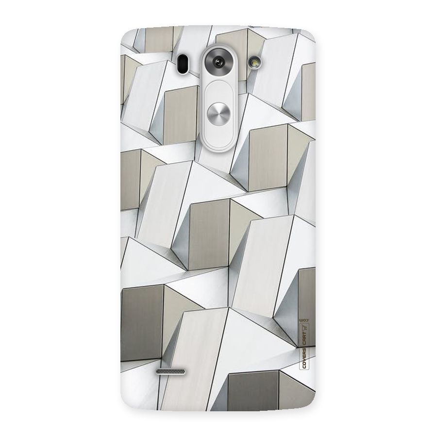 White Abstract Art Back Case for LG G3 Beat