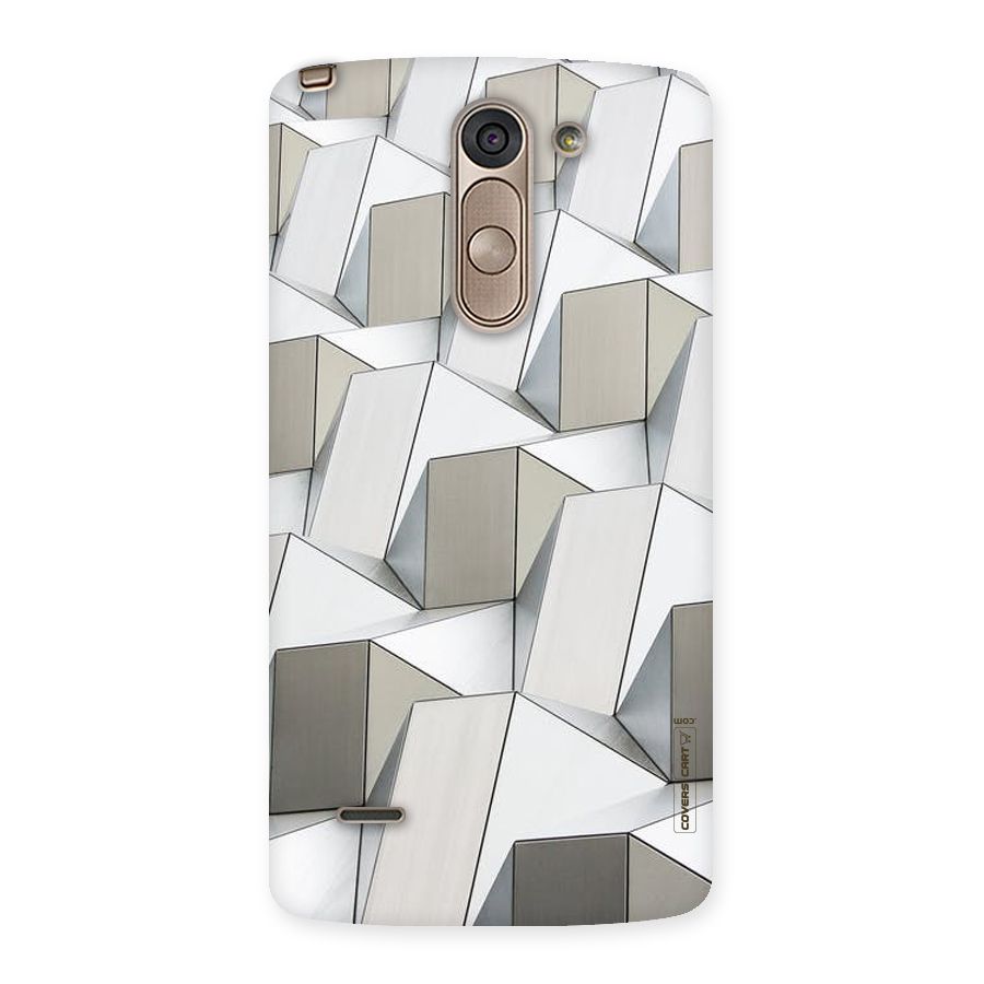 White Abstract Art Back Case for LG G3 Stylus