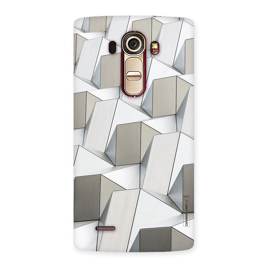 White Abstract Art Back Case for LG G4