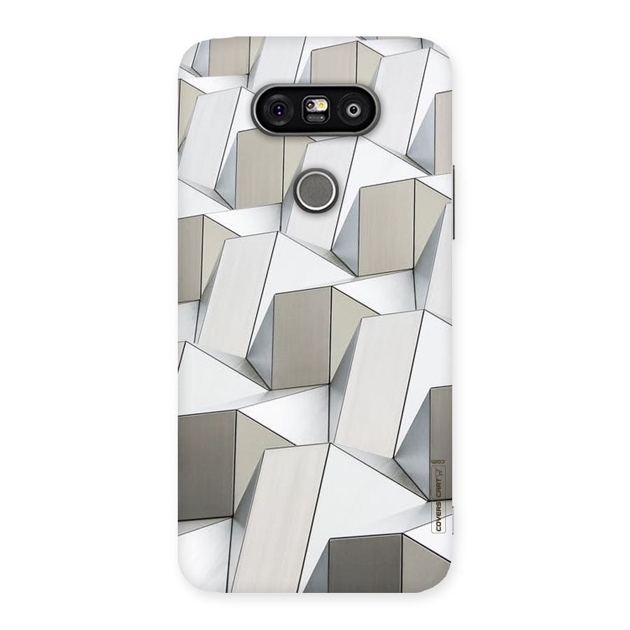 White Abstract Art Back Case for LG G5