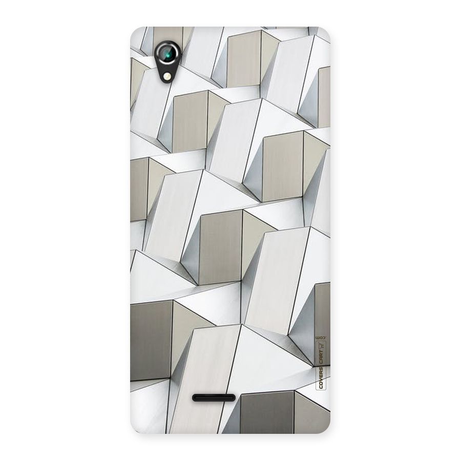 White Abstract Art Back Case for Lava Iris 800