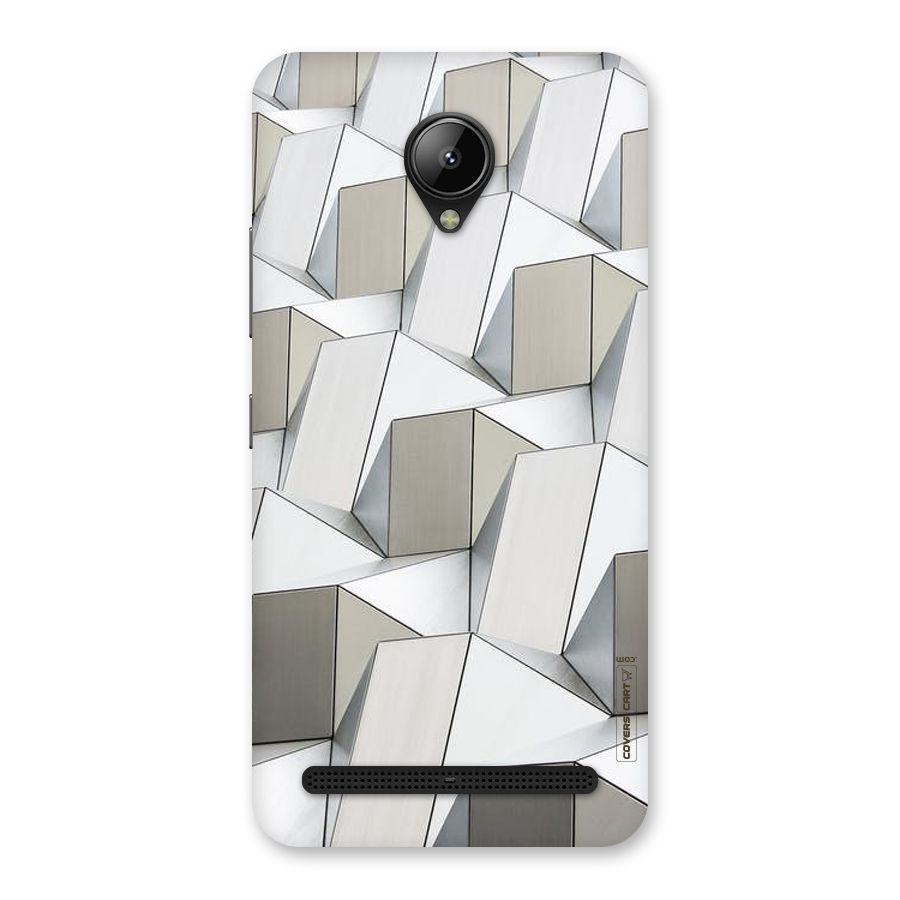 White Abstract Art Back Case for Lenovo C2