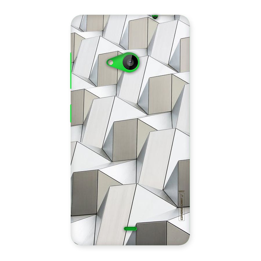 White Abstract Art Back Case for Lumia 535