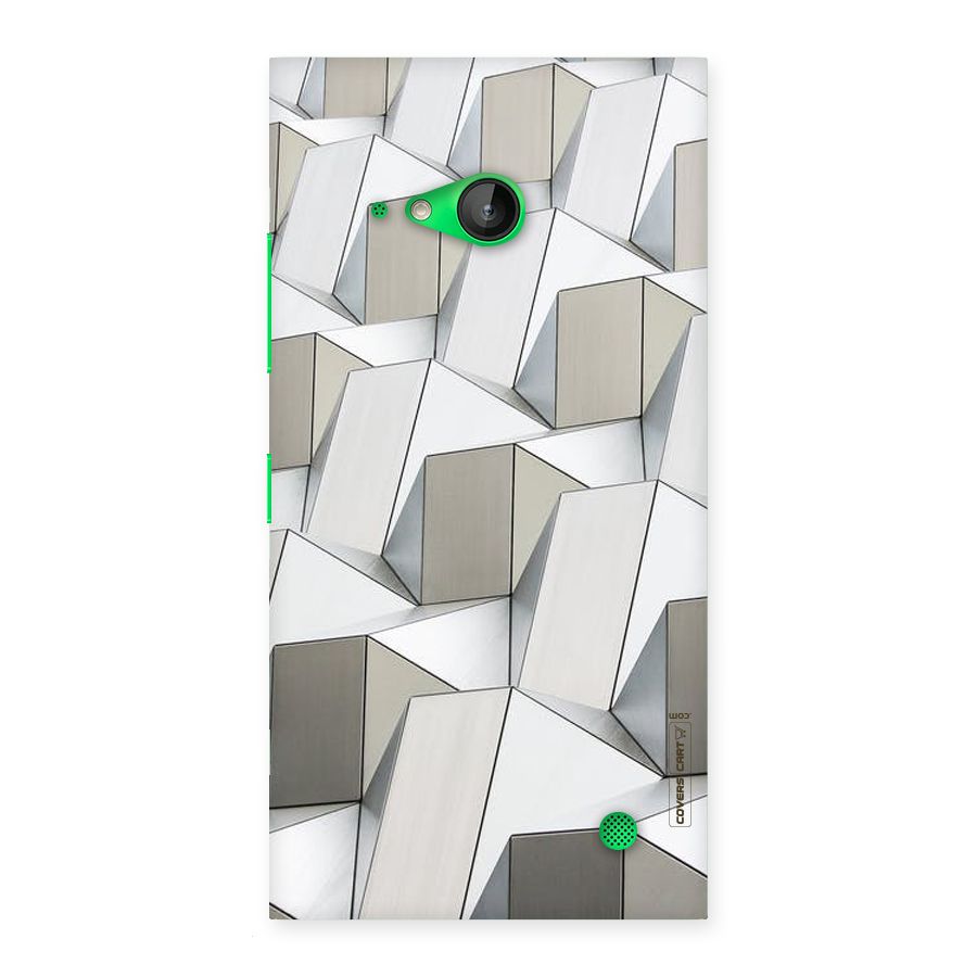 White Abstract Art Back Case for Lumia 730
