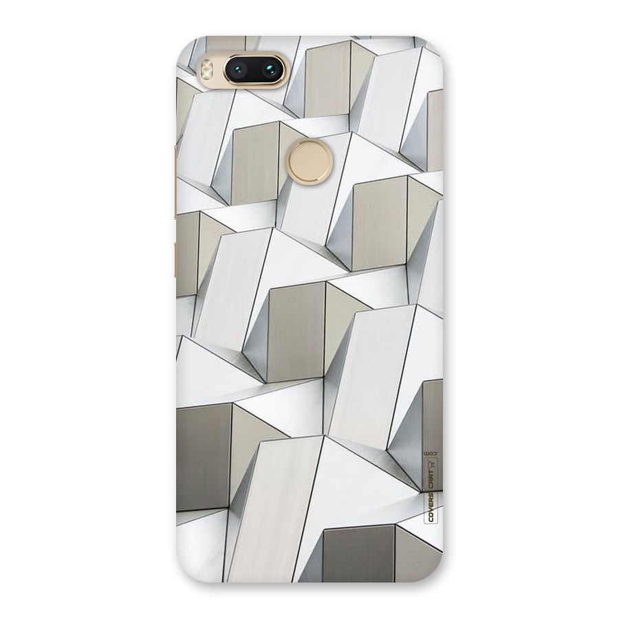 White Abstract Art Back Case for Mi A1