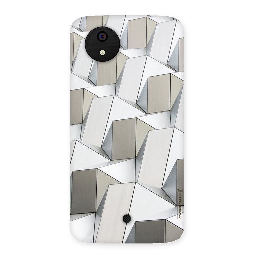 White Abstract Art Back Case for Micromax Canvas A1