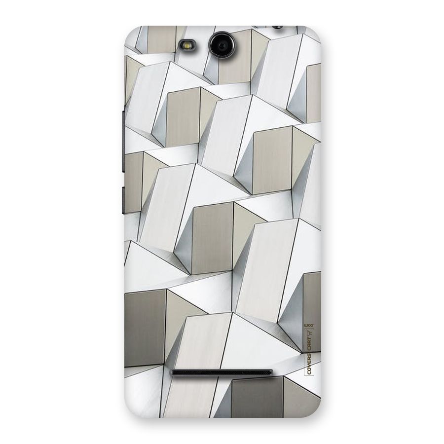 White Abstract Art Back Case for Micromax Canvas Juice 3 Q392