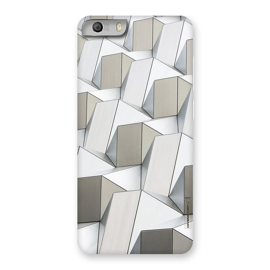 White Abstract Art Back Case for Micromax Canvas Knight 2