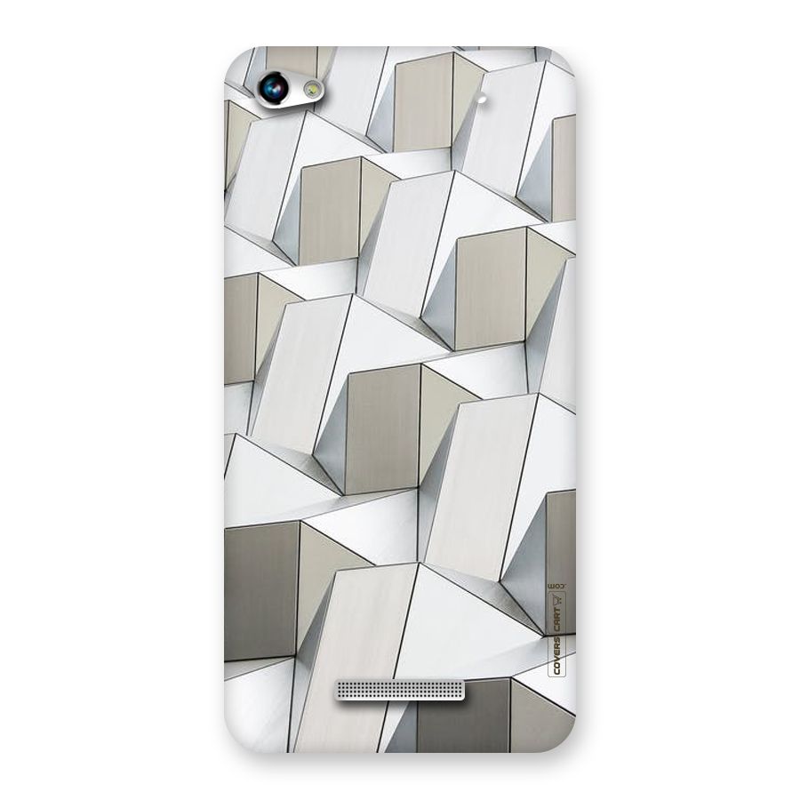 White Abstract Art Back Case for Micromax Hue 2