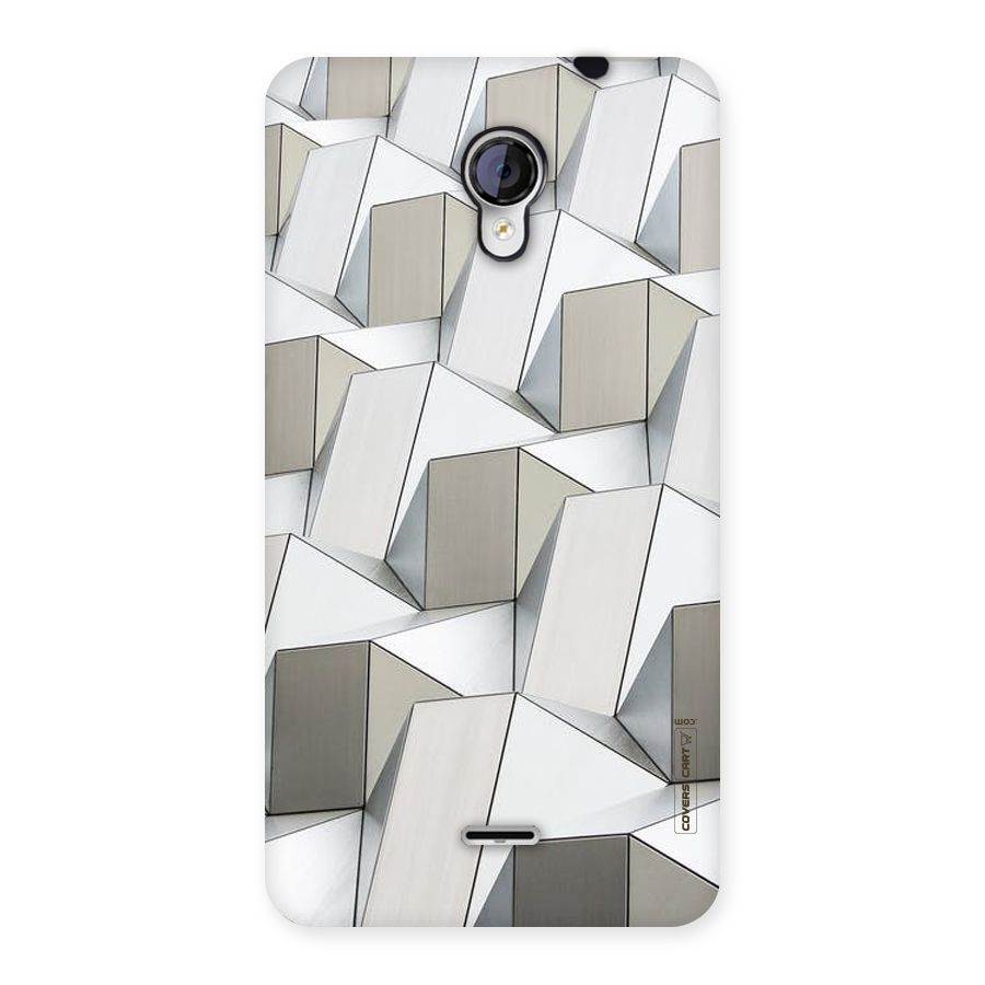 White Abstract Art Back Case for Micromax Unite 2 A106