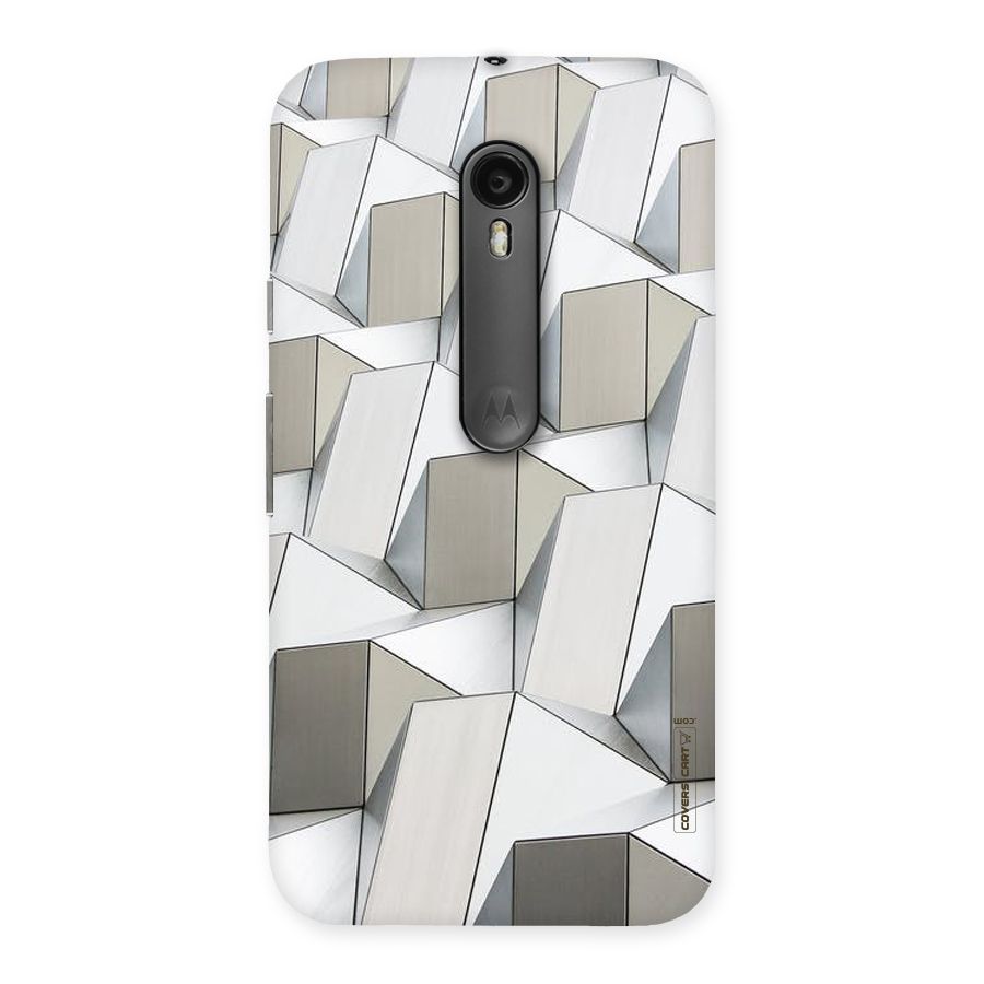 White Abstract Art Back Case for Moto G3