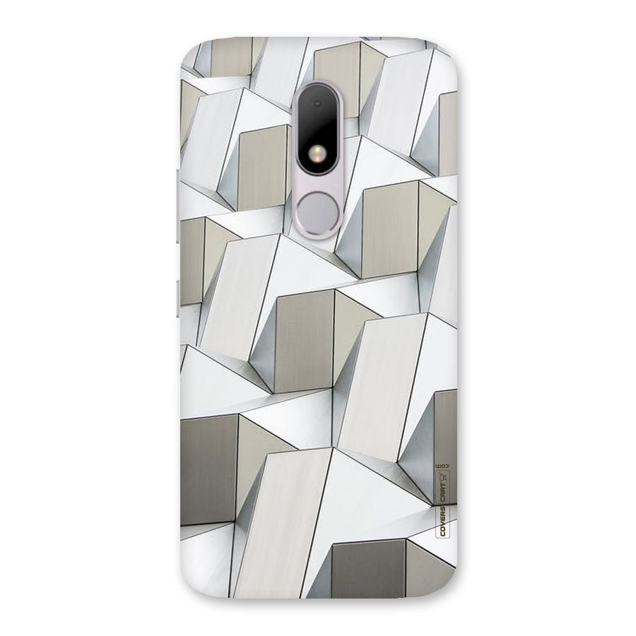 White Abstract Art Back Case for Moto M