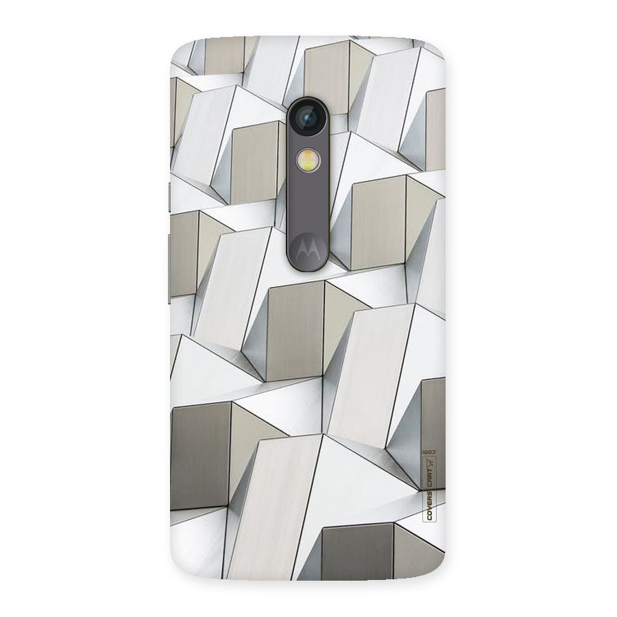 White Abstract Art Back Case for Moto X Play