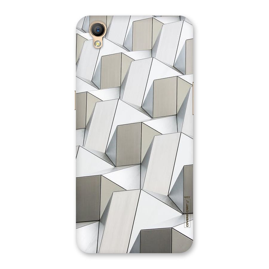 White Abstract Art Back Case for Oppo A37