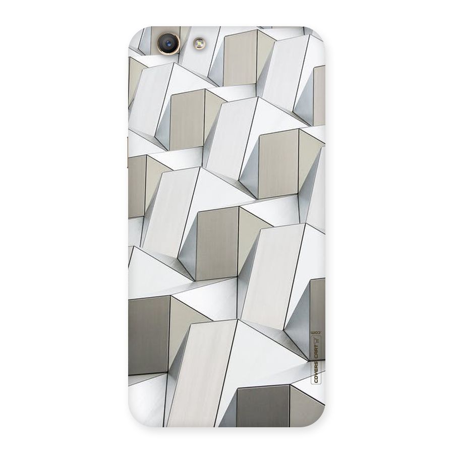 White Abstract Art Back Case for Oppo F1s