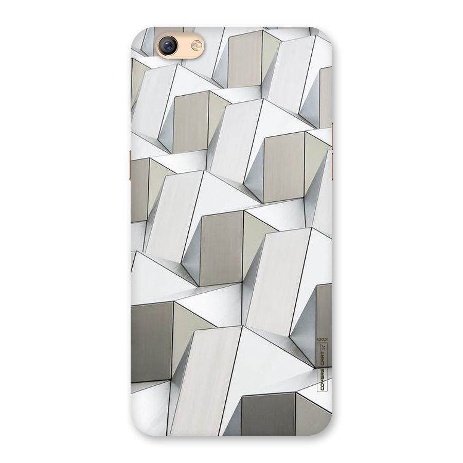 White Abstract Art Back Case for Oppo F3 Plus