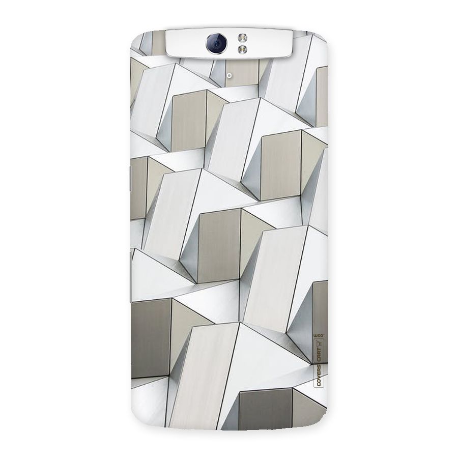 White Abstract Art Back Case for Oppo N1