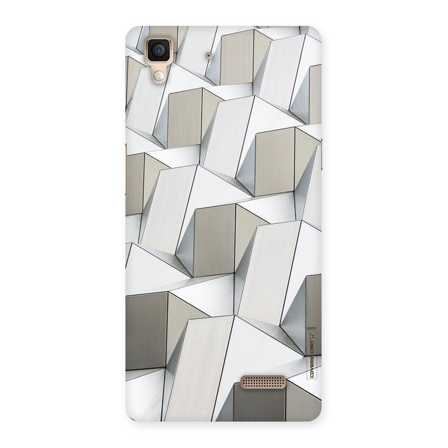 White Abstract Art Back Case for Oppo R7