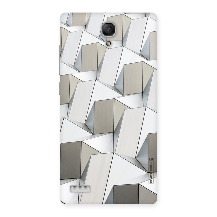 White Abstract Art Back Case for Redmi Note Prime