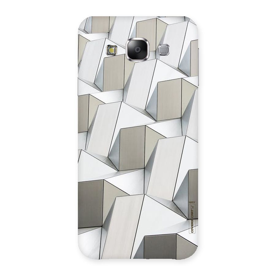 White Abstract Art Back Case for Samsung Galaxy E5