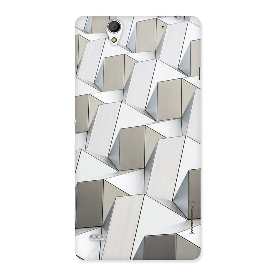 White Abstract Art Back Case for Sony Xperia C4