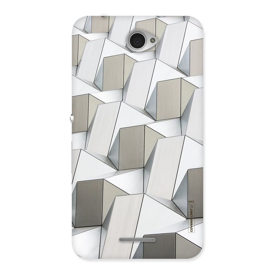 White Abstract Art Back Case for Sony Xperia E4