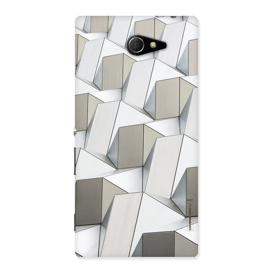White Abstract Art Back Case for Sony Xperia M2