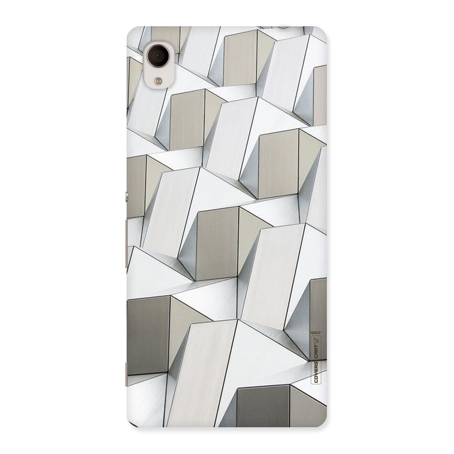 White Abstract Art Back Case for Sony Xperia M4