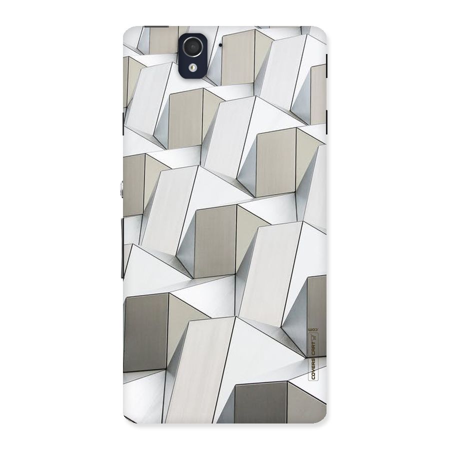 White Abstract Art Back Case for Sony Xperia Z