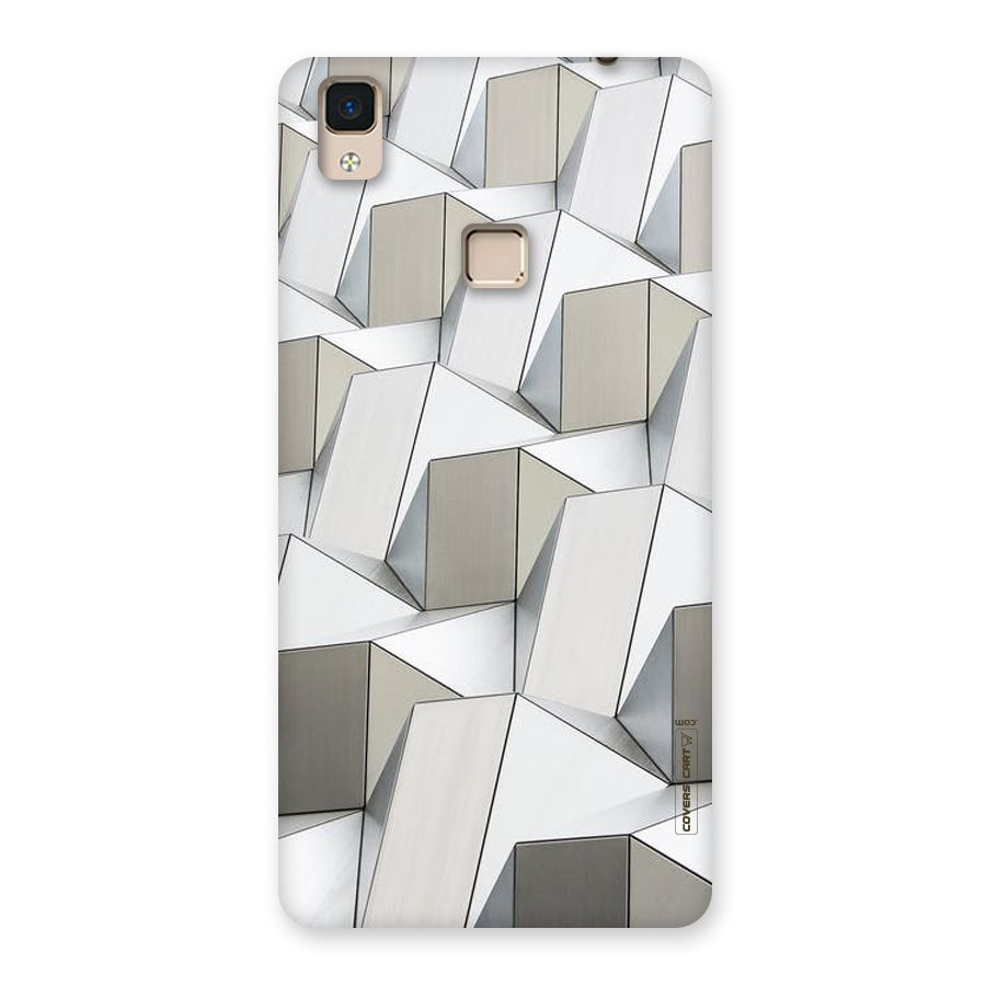 White Abstract Art Back Case for V3 Max
