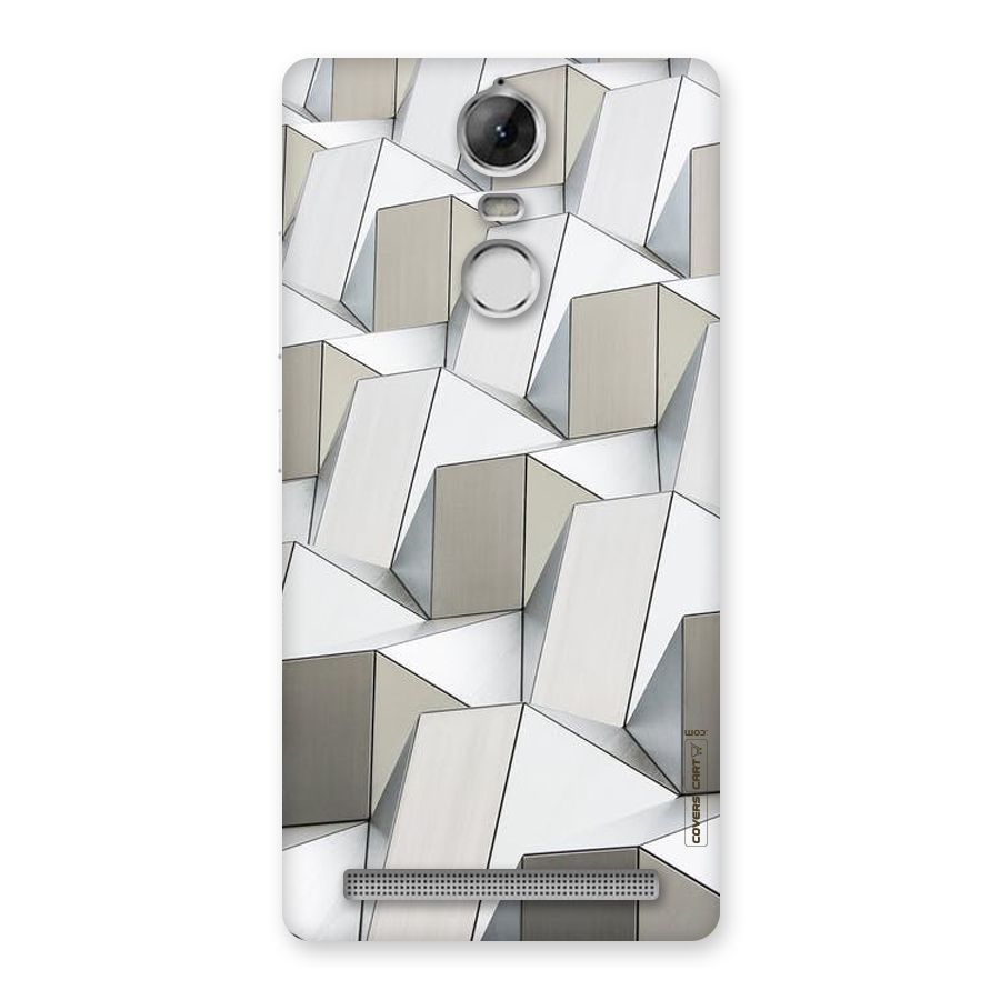 White Abstract Art Back Case for Vibe K5 Note