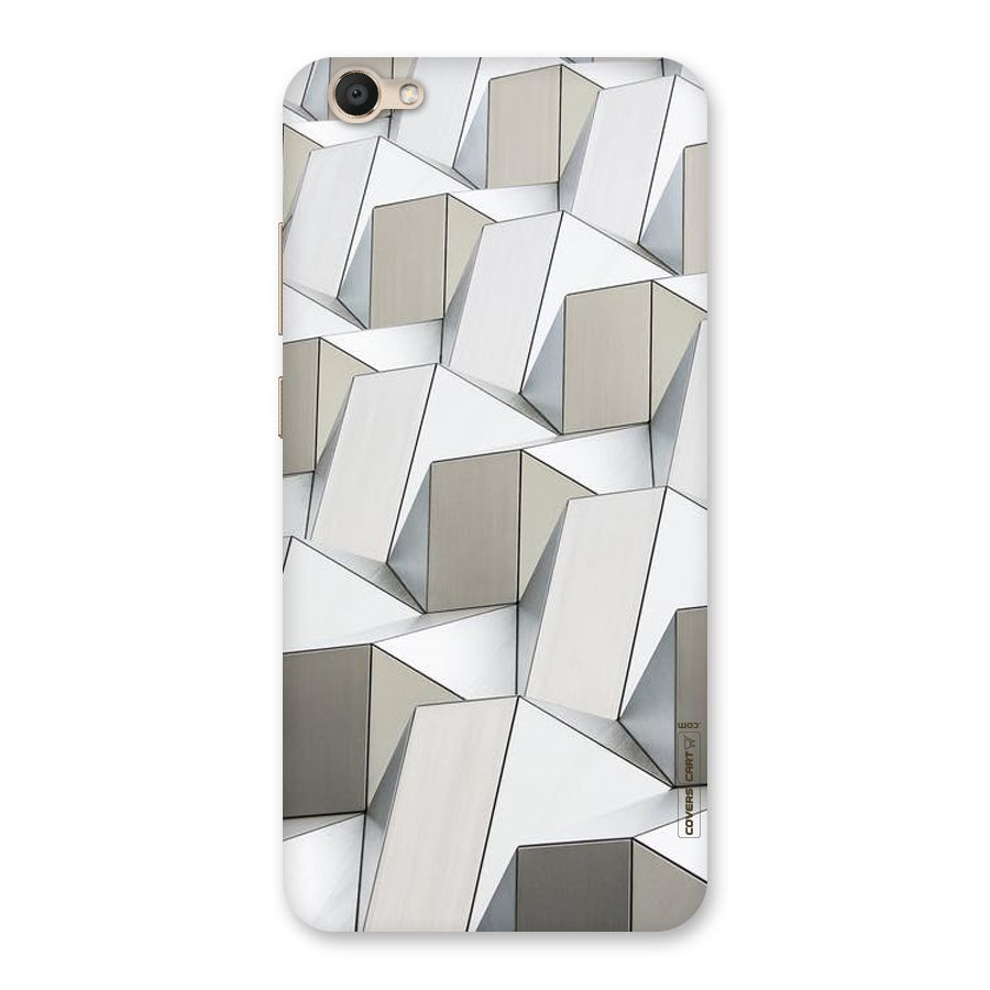 White Abstract Art Back Case for Vivo V5
