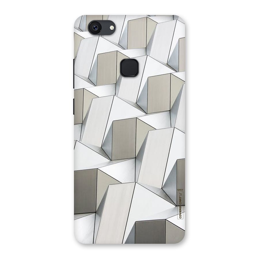 White Abstract Art Back Case for Vivo V7 Plus
