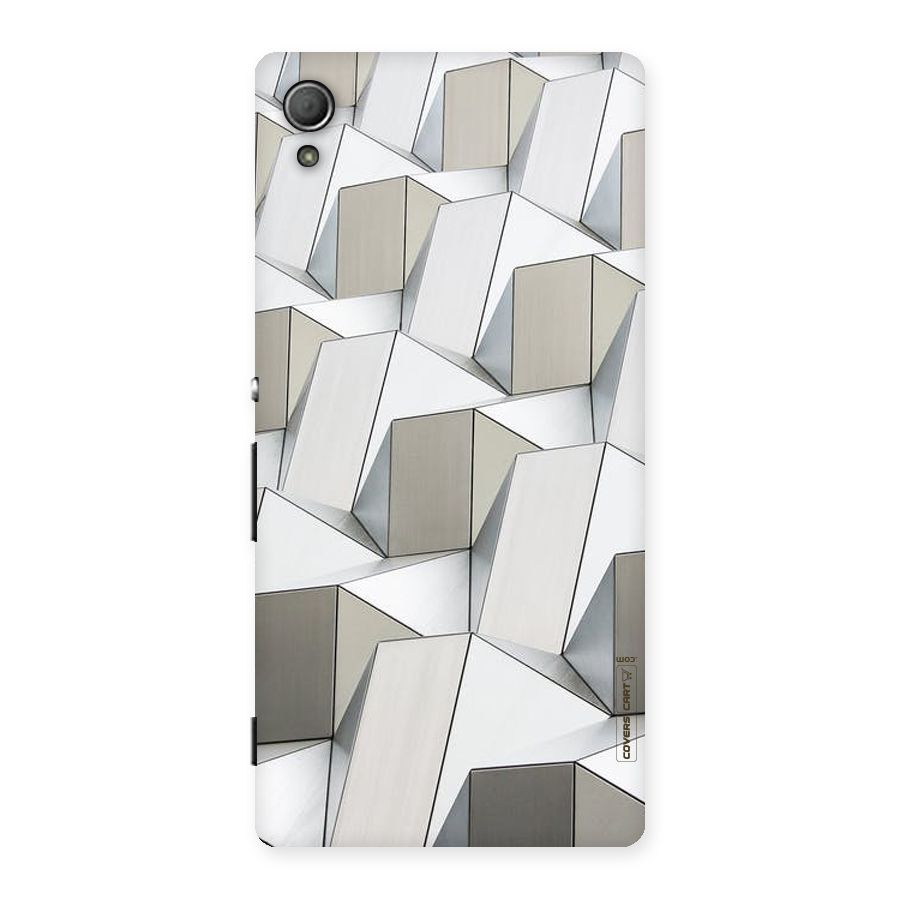 White Abstract Art Back Case for Xperia Z3 Plus