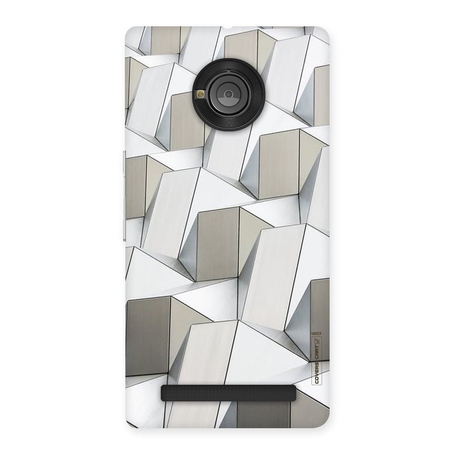 White Abstract Art Back Case for Yu Yuphoria