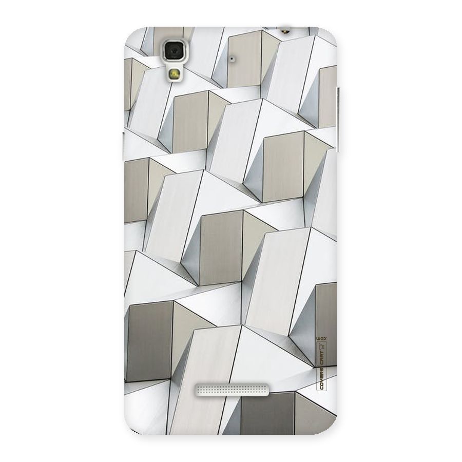 White Abstract Art Back Case for Yu Yureka