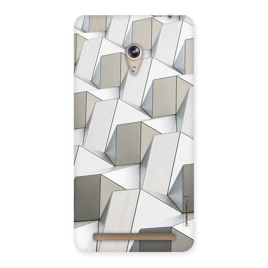 White Abstract Art Back Case for Zenfone 6
