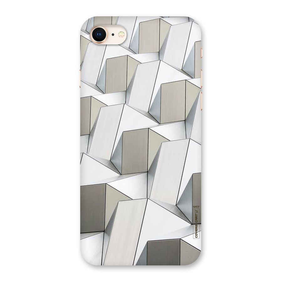 White Abstract Art Back Case for iPhone 8