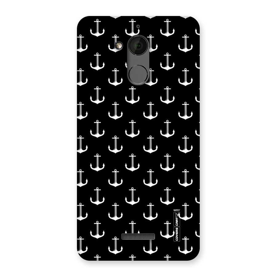 White And Black Anchor Pattern Back Case for Coolpad Note 5