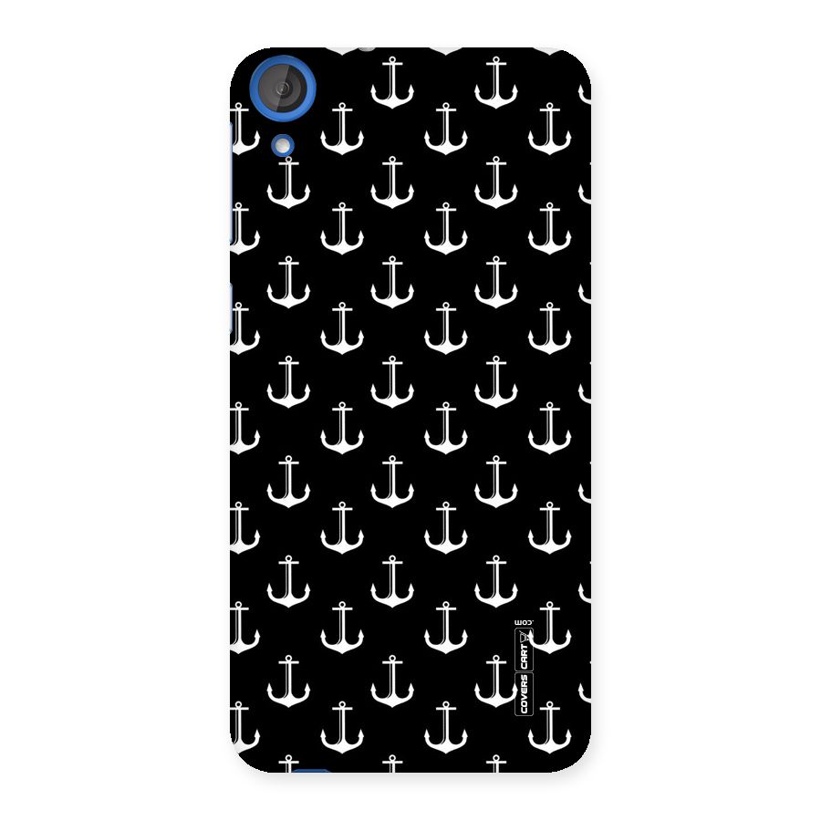 White And Black Anchor Pattern Back Case for HTC Desire 820s