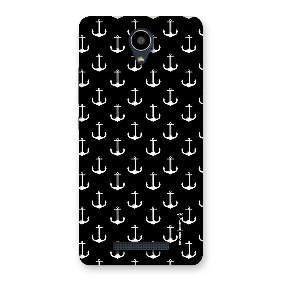 White And Black Anchor Pattern Back Case for Redmi Note 2