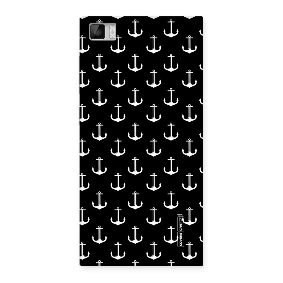 White And Black Anchor Pattern Back Case for Xiaomi Mi3