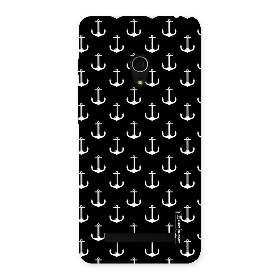 White And Black Anchor Pattern Back Case for Zenfone 5