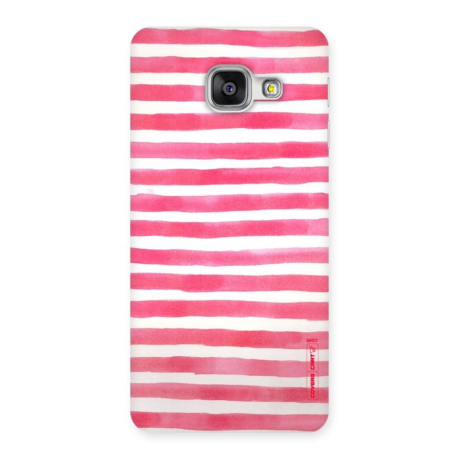 White And Pink Stripes Back Case for Galaxy A3 2016