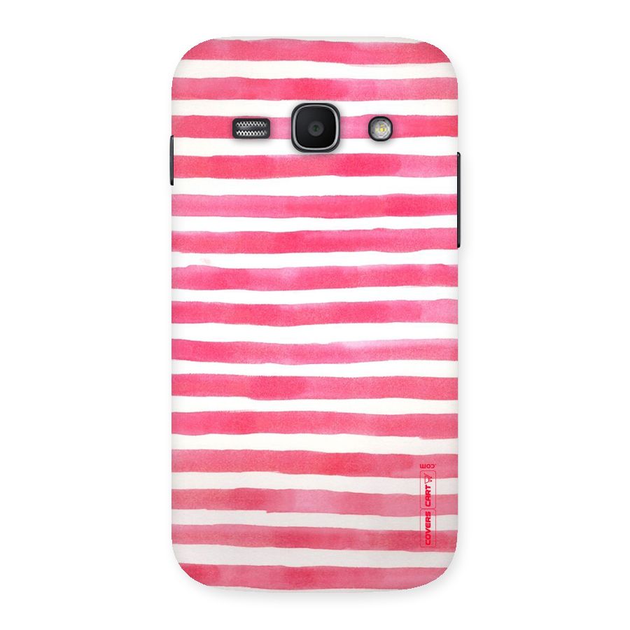 White And Pink Stripes Back Case for Galaxy Ace 3