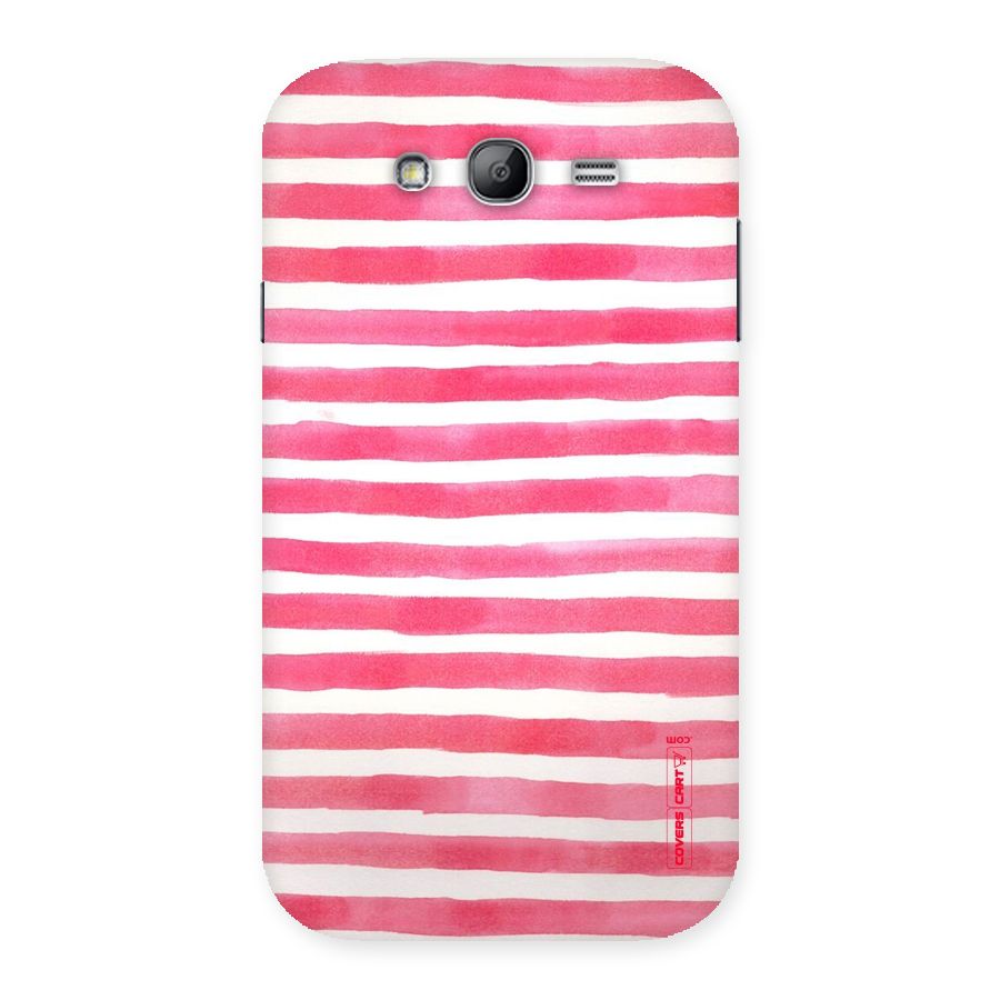 White And Pink Stripes Back Case for Galaxy Grand